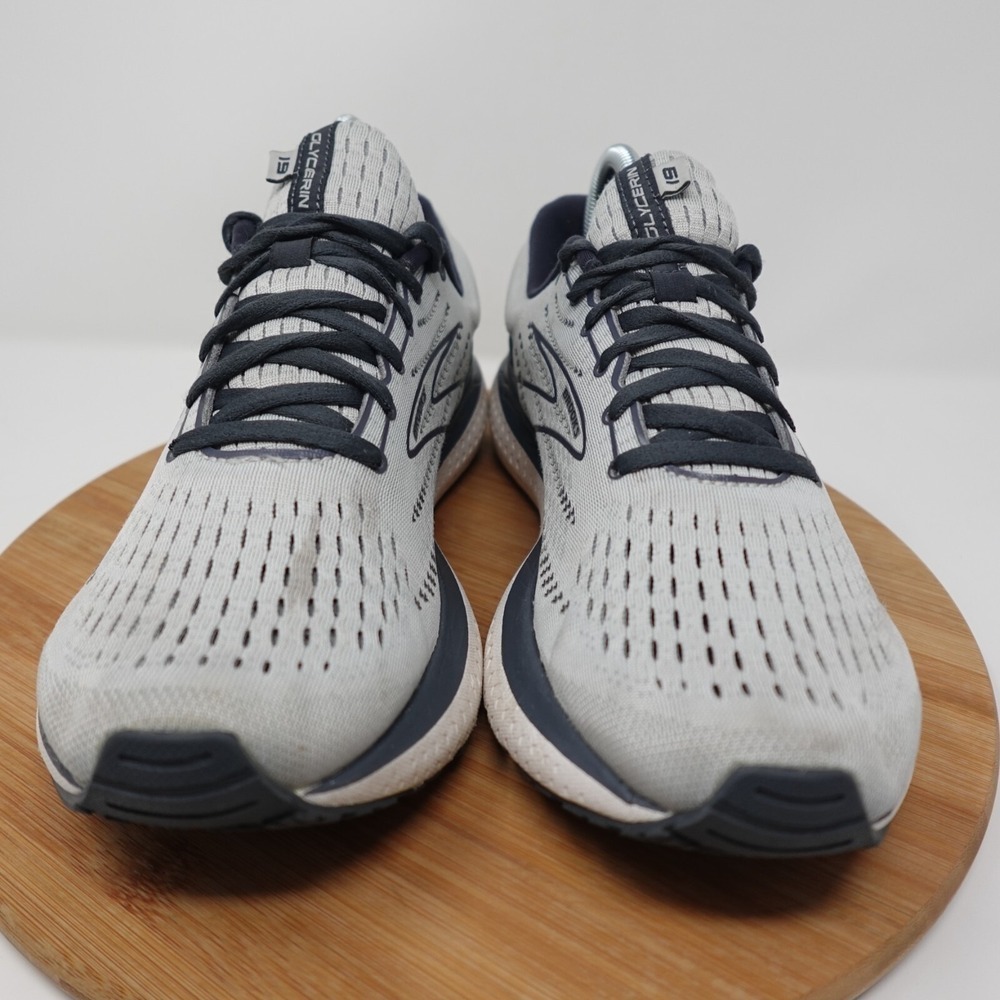 Brooks Glycerin 19 Womens Running Shoes Sneakers Size 11 B Grey Pink 1203431B110 - Picture 3 of 12